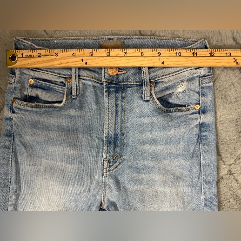 Mother The Stunner High Waist Skinny Jeans In Poisoned Petals Size 25 - Picture 4 of 14